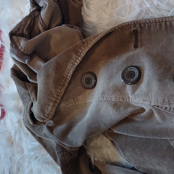 Y2K Corduroy Blazer tobacco Jacket sz Small - Picture 10 of 15